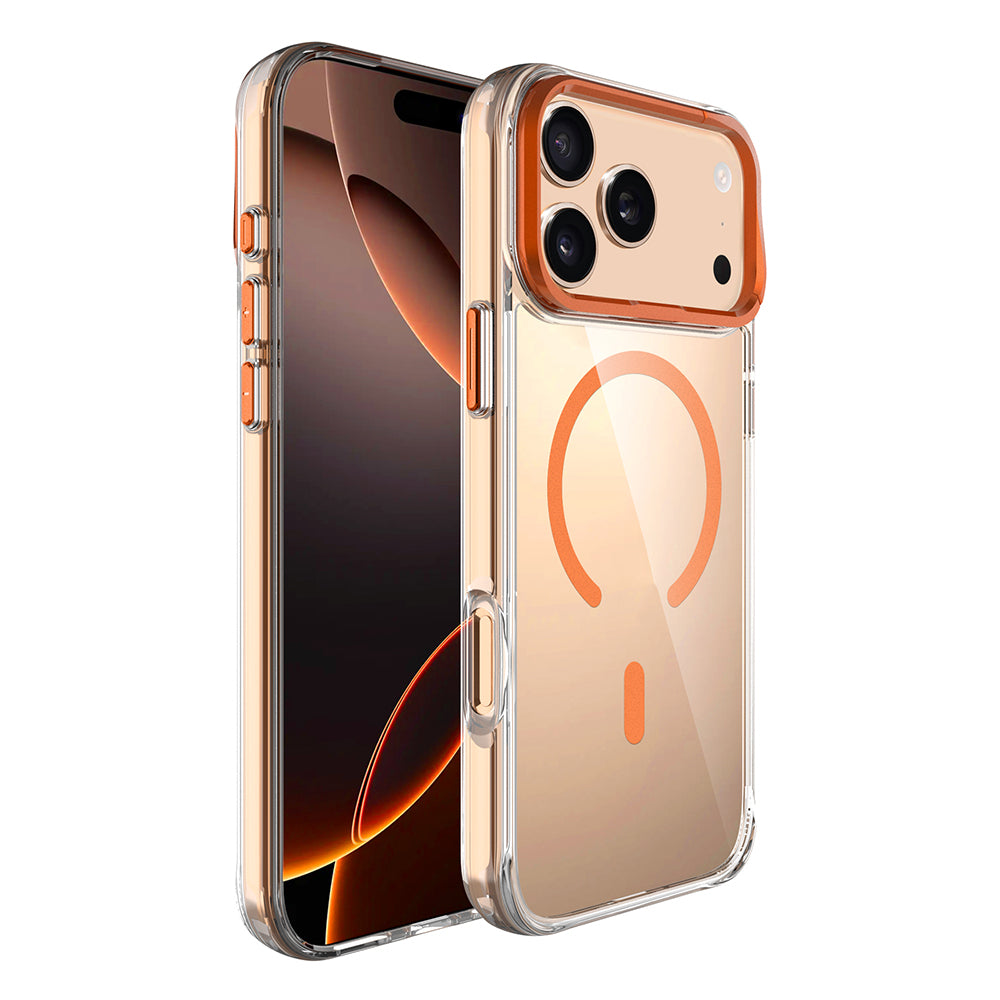 Cepax iPhone 17 Pro M-safe Şarj Özellikli Airbagli Kamera Standlı Azor Kılıf