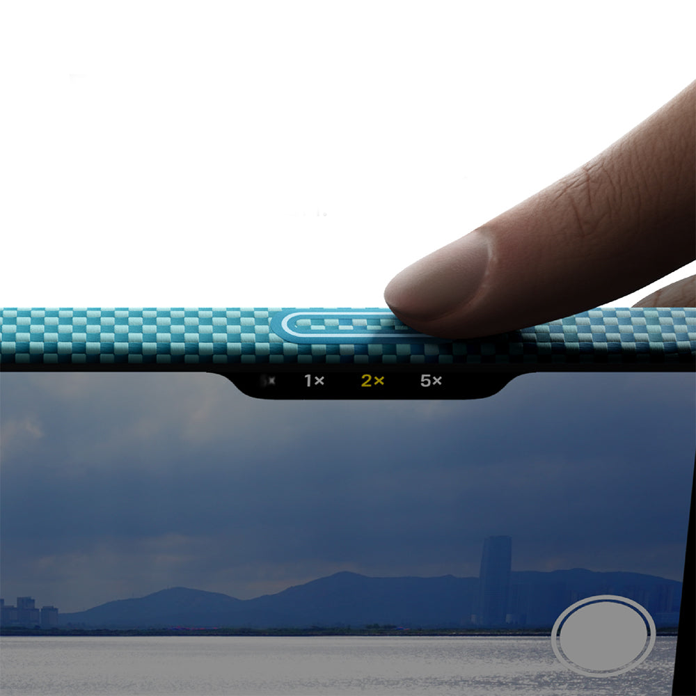 Pitaka Glints of Gold Ultra Slim Serisi iPhone 17 Pro M-safe Şarj Özellikli Aramid Fiber Kılıf