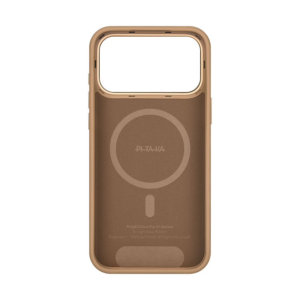 Pitaka Military-Grade Sunset-Moonrise Serisi iPhone 17 Pro M-safe Şarj Özellikli Aramid Fiber Kılıf