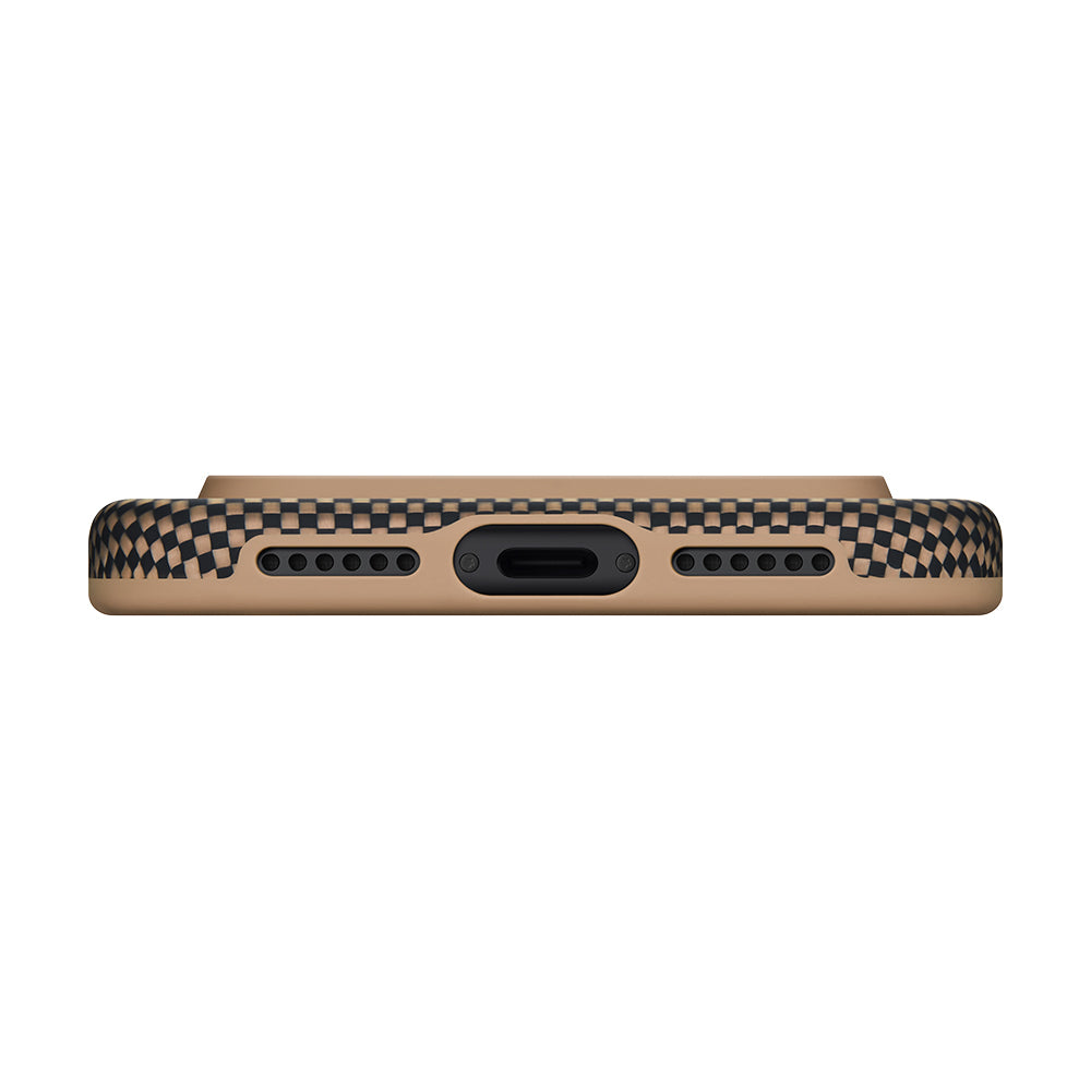 Pitaka Military-Grade Sunset-Moonrise Serisi iPhone 17 Pro M-safe Şarj Özellikli Aramid Fiber Kılıf