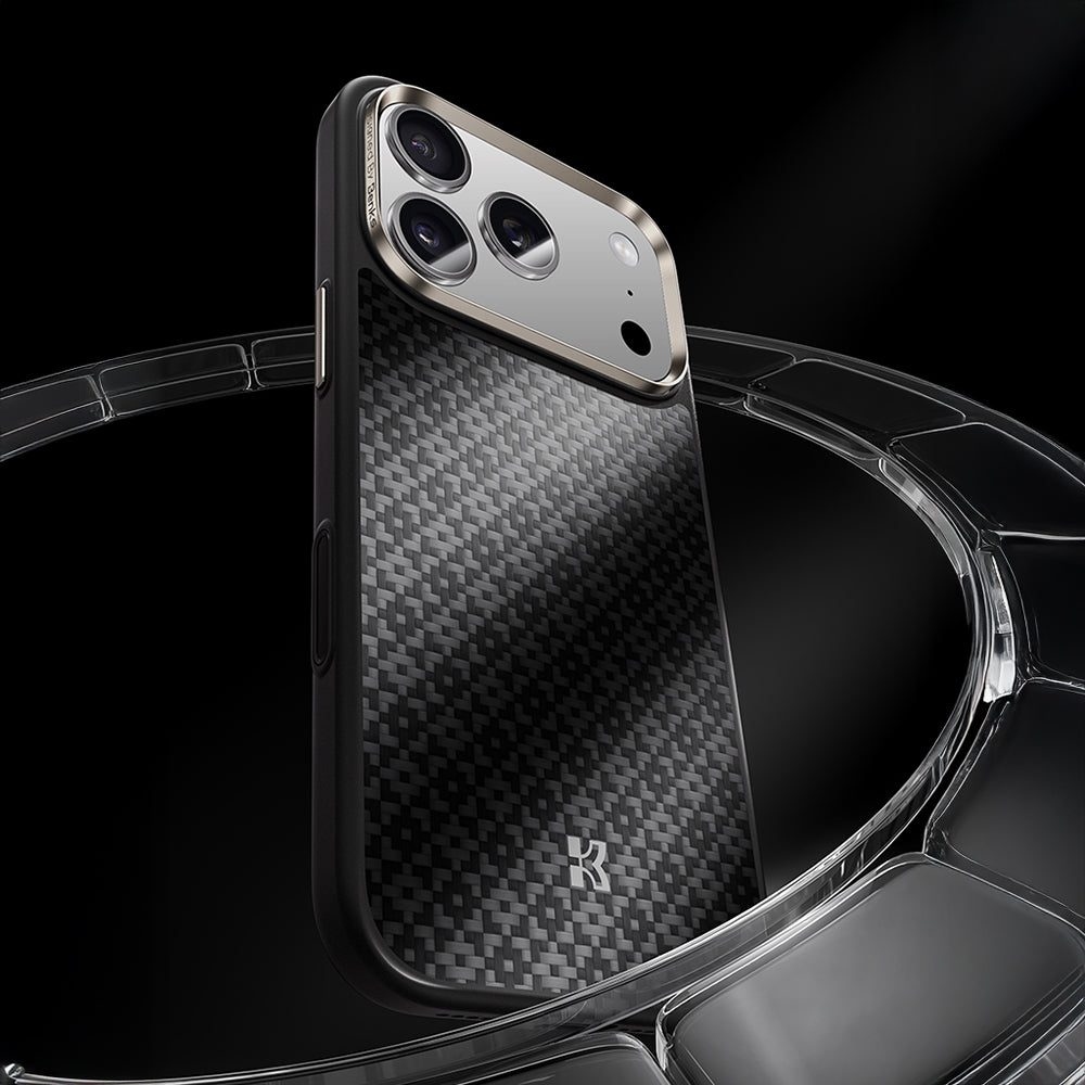 Benks ArmorPro ArmorGrid Serisi Kevlar iPhone 17 Pro M-Safe Şarj Özellikli Telefon Kılıfı