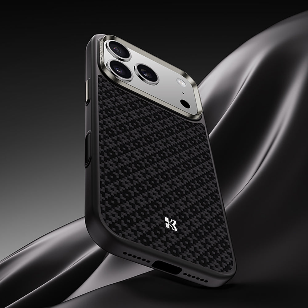 Benks ArmorPro ArmorGrid Serisi Kevlar iPhone 17 Pro M-Safe Şarj Özellikli Telefon Kılıfı