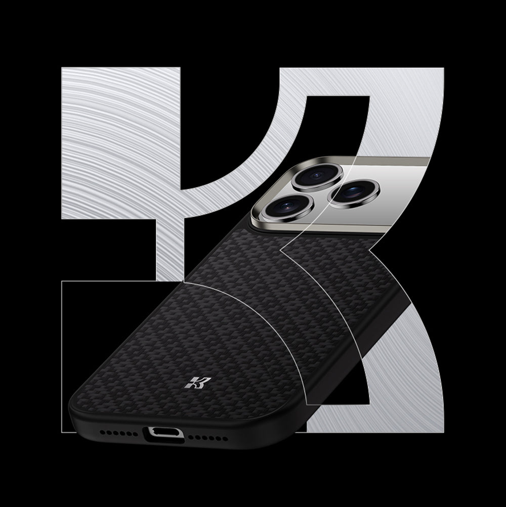 Benks ArmorPro ArmorGrid Serisi Kevlar iPhone 17 Pro M-Safe Şarj Özellikli Telefon Kılıfı