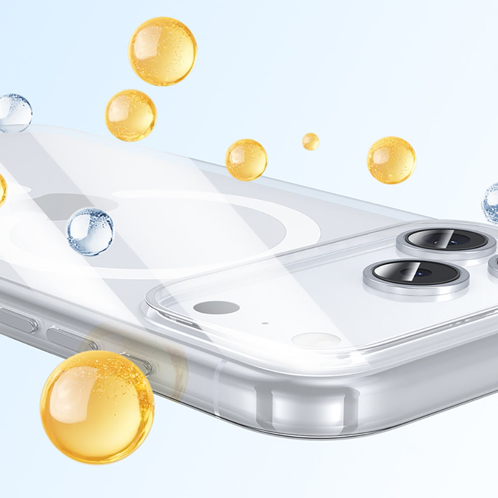 Benks Crystal Serisi iPhone 17 Pro M-safe Şarj Özellikli Şeffaf Telefon Kılıfı