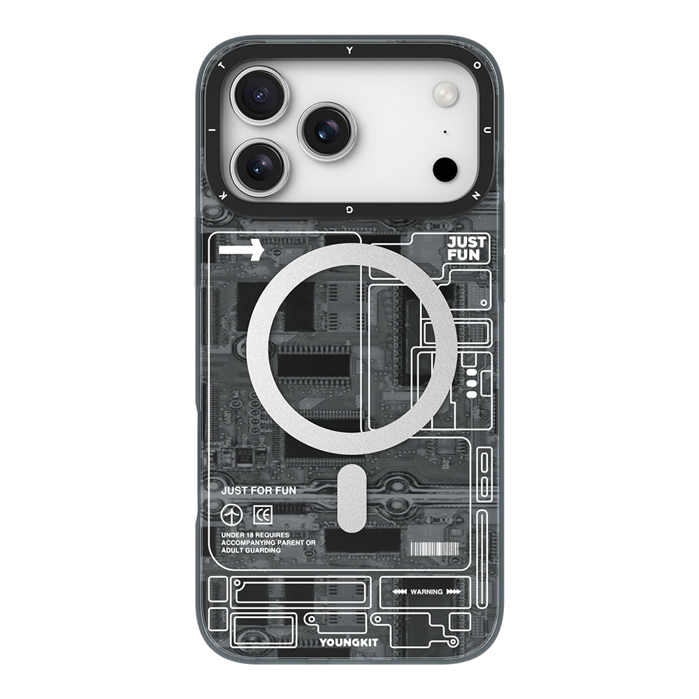 Youngkit Technology Serisi iPhone 17 Pro M-safe Şarj Özellikli Kamera Denetim Butonlu Kılıf
