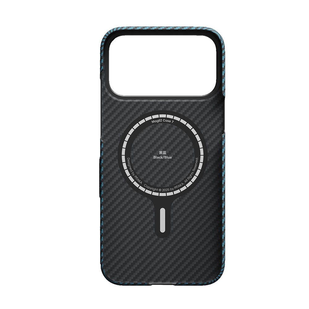 Pitaka Ultra-Slim iPhone 17 Pro M-Safe Şarj Özellikli Kamera Kontrol Butonlu Aramid Fiber Kılıf