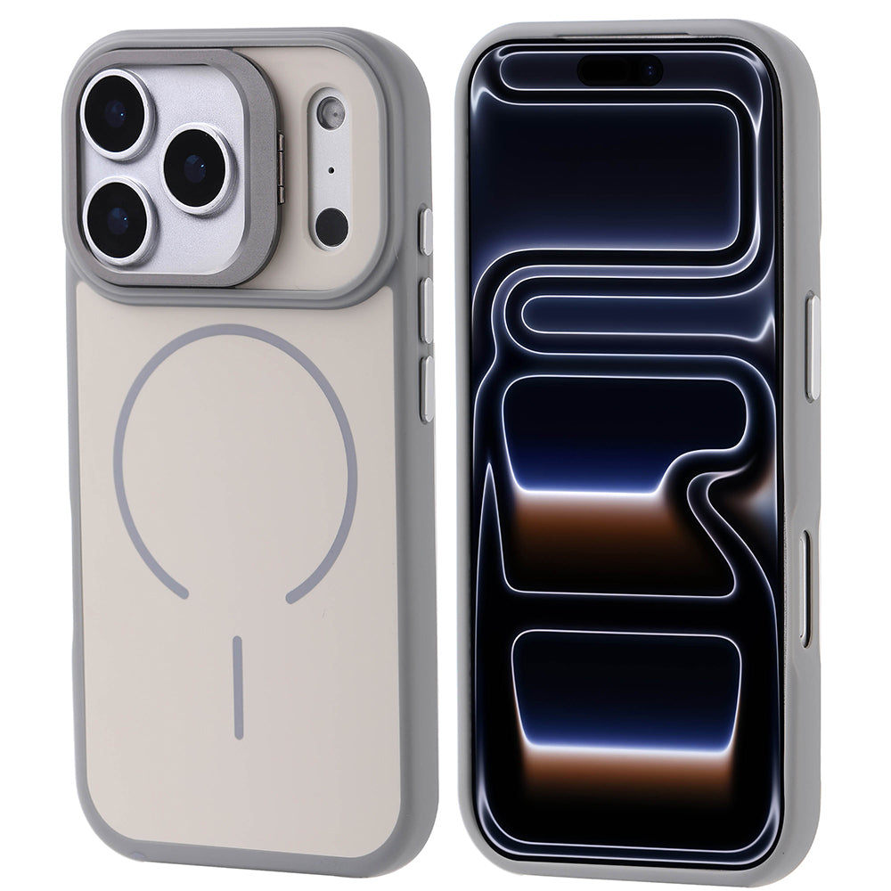 Cepax iPhone 17 Pro M-safe Şarj Özellikli Kamera Standlı Notron Kılıf