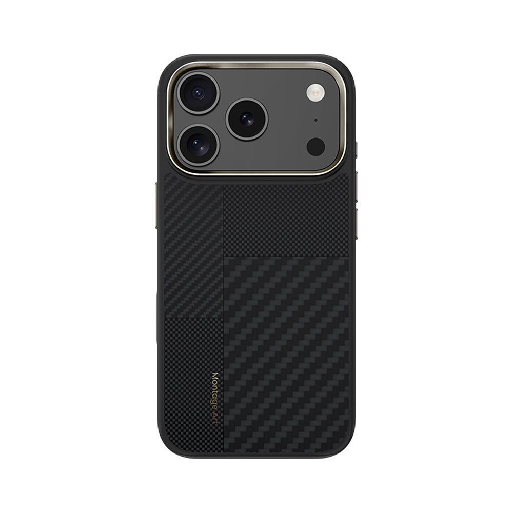 Benks Montage Hybrid ArmorPro iPhone 17 Pro M-safe Karbon Fiber Kevlar Telefon Kılıfı