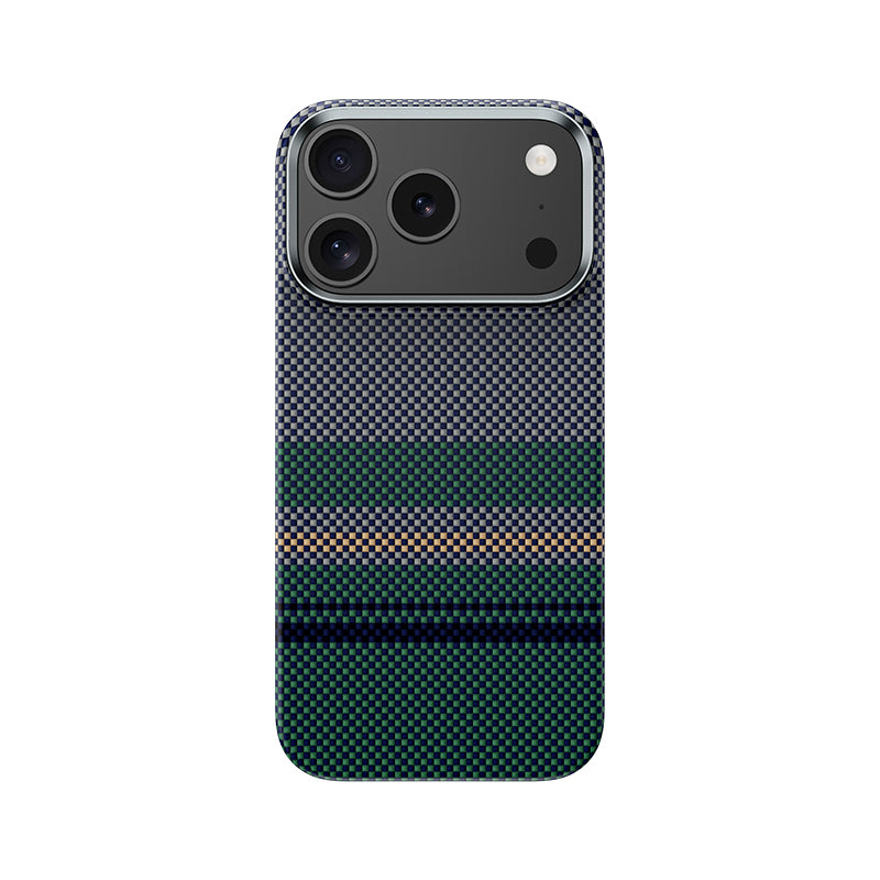 Benks Aurora ArmorPro iPhone 17 Pro Magsafe Karbon Fiber Tasarımlı Kevlar Telefon Kılıfı