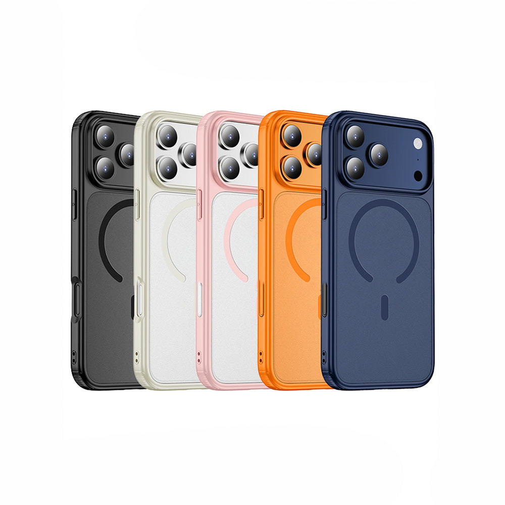 Wlons Lola iPhone 17 Pro M-safe Şarj Özellikli Mat Arka Yüzey Kılıf
