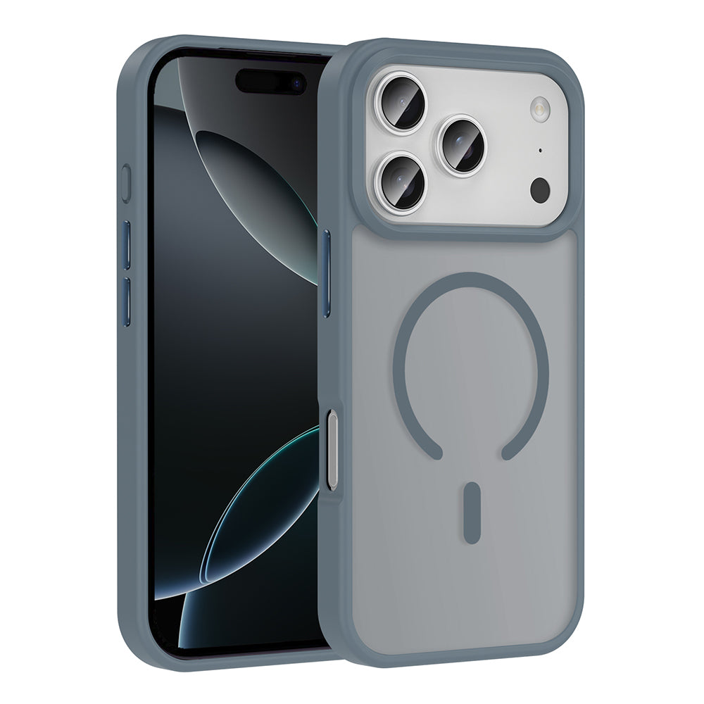 Cepax iPhone 17 Pro M-safe Şarj Özellikli Mat Arka Yüzey Sio Kılıf