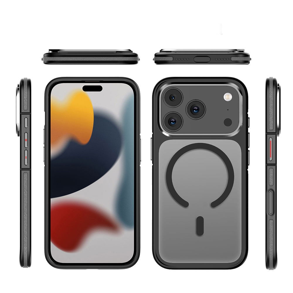 Wlons Vevo iPhone 17 Pro M-safe Şarj Özellikli Mat Görünümlü Telefon Kılıfı