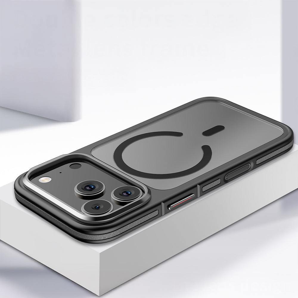 Wlons Vevo iPhone 17 Pro M-safe Şarj Özellikli Mat Görünümlü Telefon Kılıfı