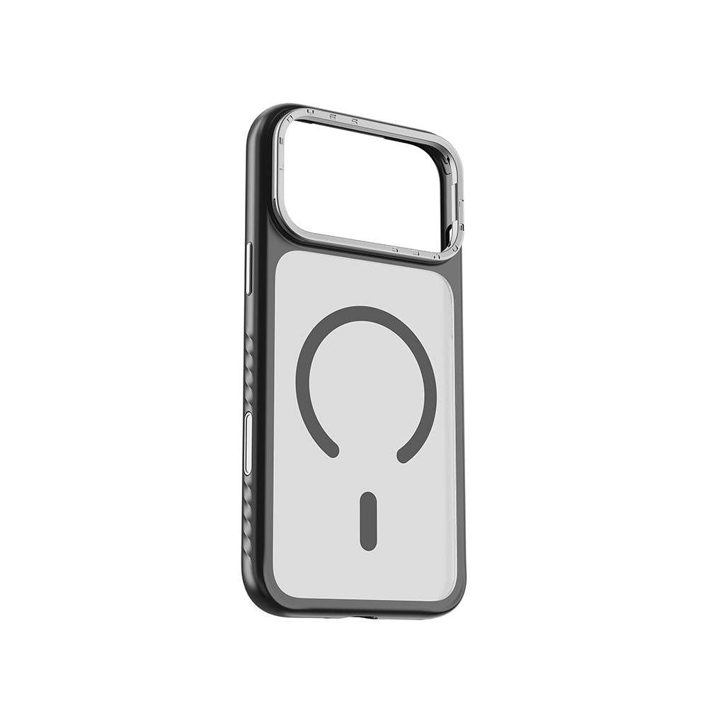 Lenyes CK226 PC iPhone 17 Pro M-safe Şarj Özellikli Metal Kamera Standlı Kılıf