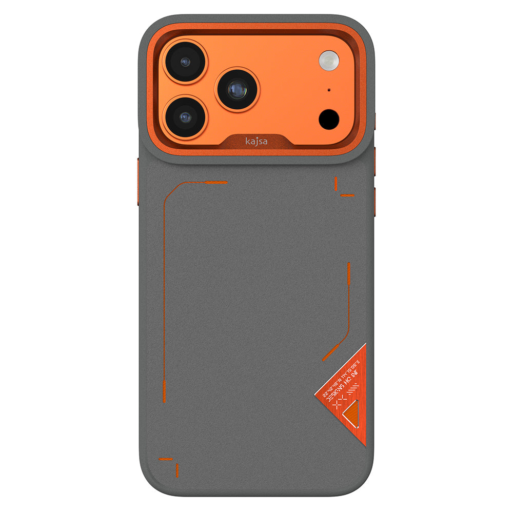 Apple iPhone 17 Pro M-safe Şarj Özellikli O-Ring Metal Kamera Çerçeveli Kajsa Matrix Collection Kılıf