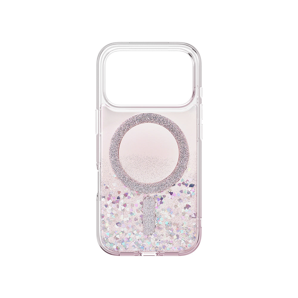 Coehl Solea iPhone 17 Pro M-safe Şarj Özellikli Parlak Halkalı Telefon Kılıfı