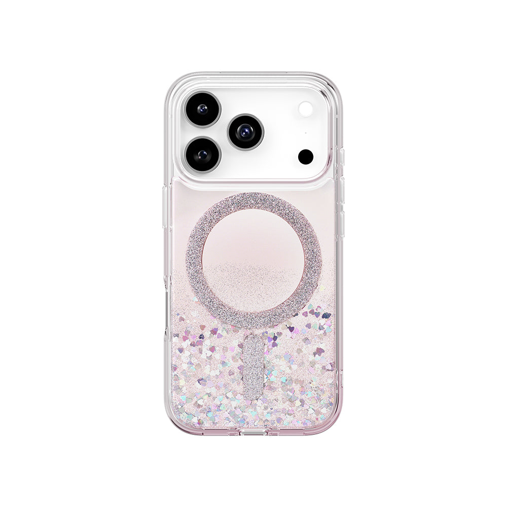 Coehl Solea iPhone 17 Pro M-safe Şarj Özellikli Parlak Halkalı Telefon Kılıfı