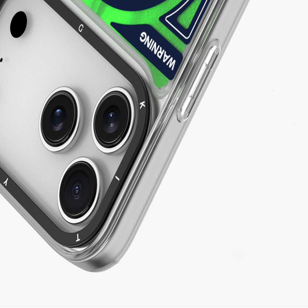 Youngkit Galaxy Fantasy Serisi iPhone 17 Pro M-safe Şarj Özellikli Parlak Kumlu Sıvılı Tasarımlı Kılıf