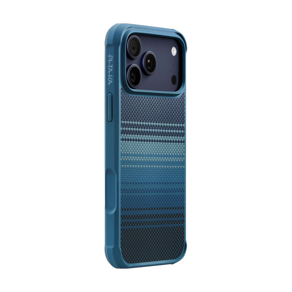 Pitaka Tactile Woven Sunset-Moonrise Aramid Pro Guard Serisi iPhone 17 Pro M-safe Kılıf