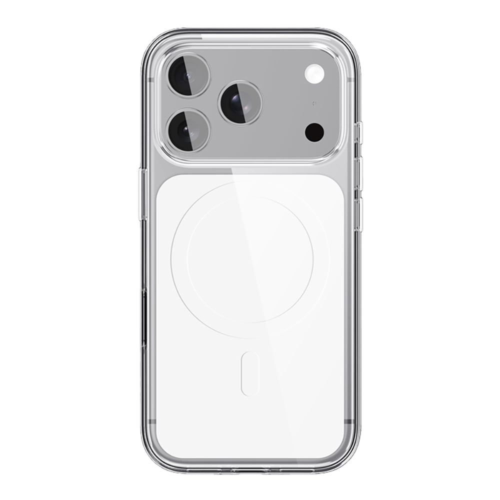 Wlons Apel iPhone 17 Pro M-safe Şarj Özellikli Şeffaf Tasarımlı Telefon Kılıfı