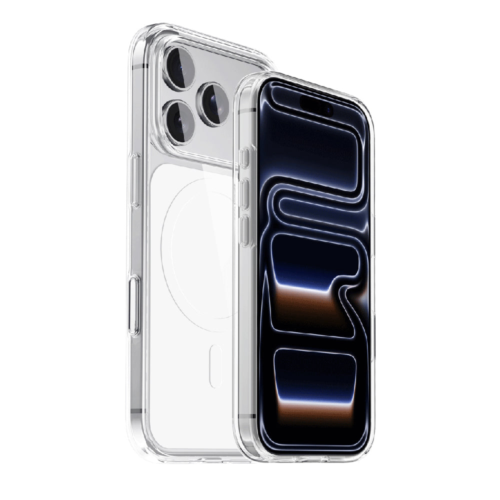 Wlons Apel iPhone 17 Pro M-safe Şarj Özellikli Şeffaf Tasarımlı Telefon Kılıfı