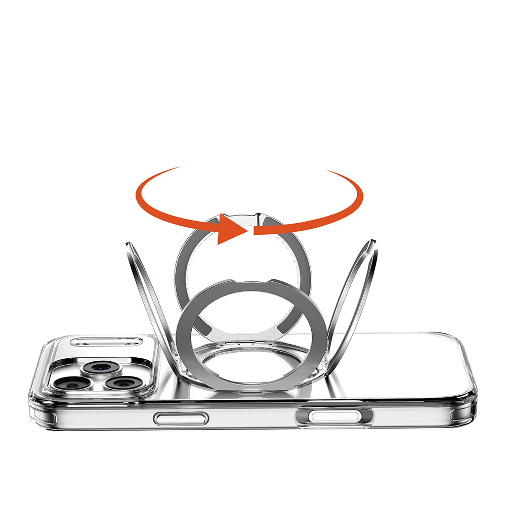 Mutural Fresh Serisi iPhone 17 Pro M-safe Şarj Özellikli Standlı Airbag Tasarımlı Kılıf