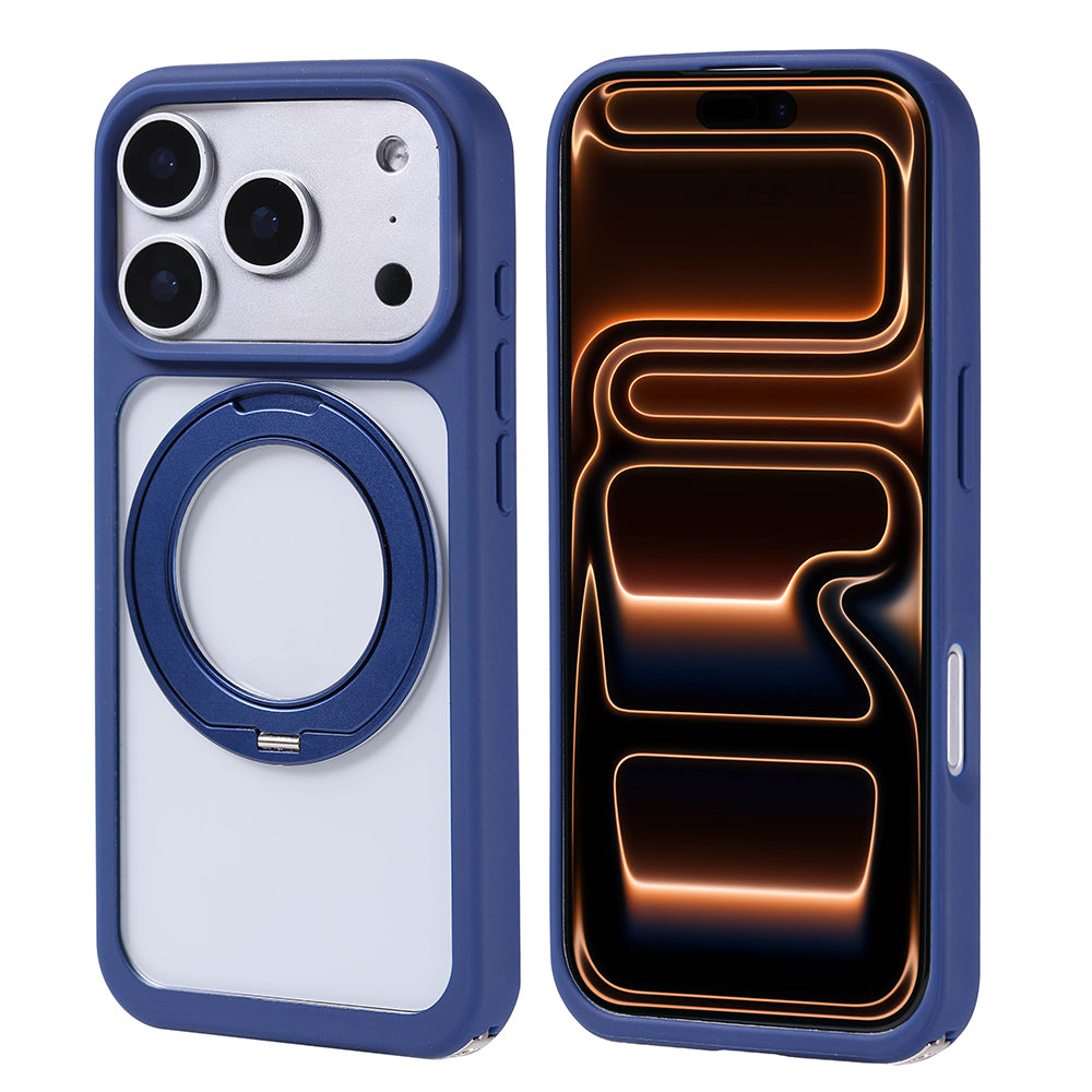 Cepax iPhone 17 Pro M-Safe Şarj Özellikli Standlı Piza Silikon Kılıf