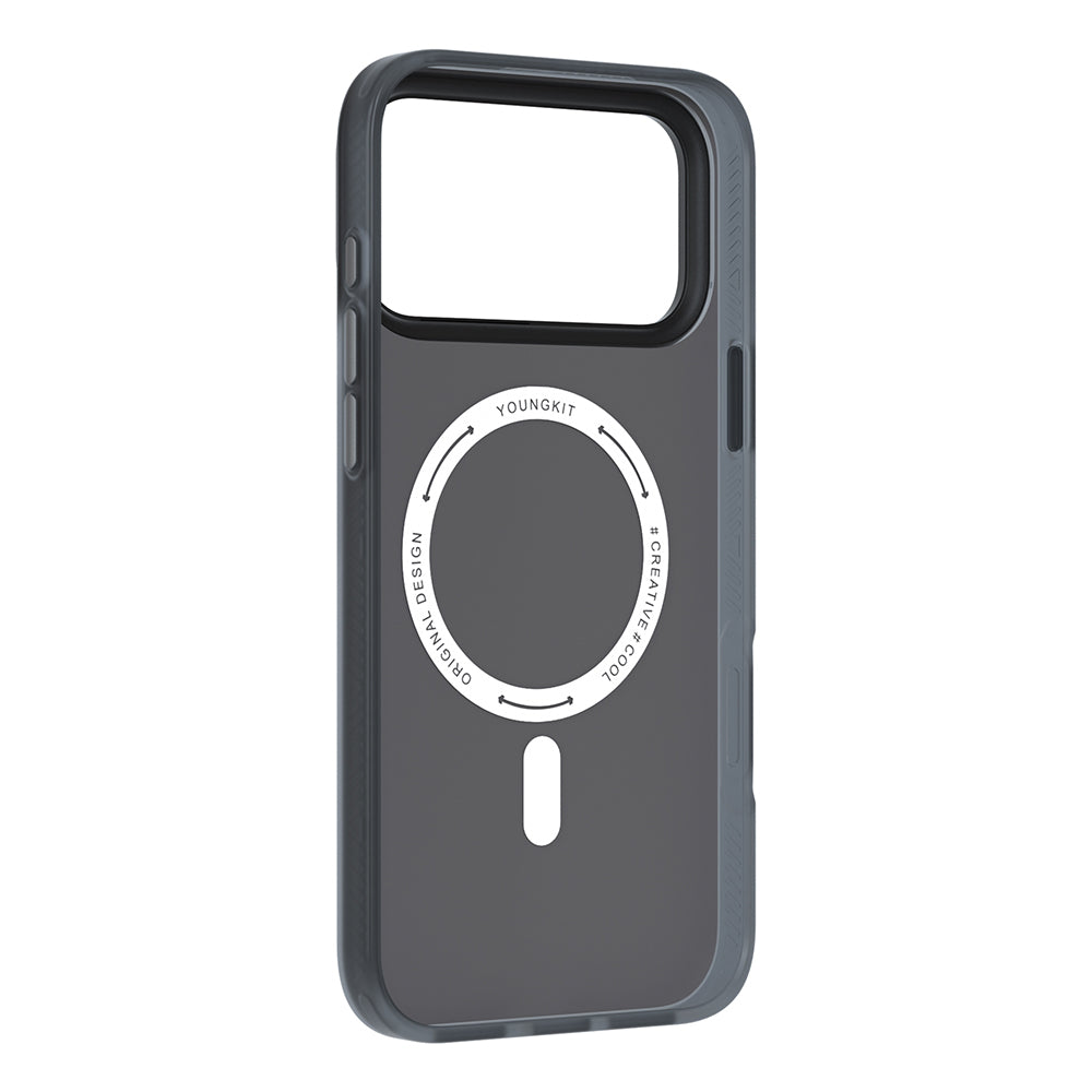 Youngkit Camouflage Sykell Serisi iPhone 17 Pro Kılıf M-Safe Şarj Özellikli Telefon Kılıfı