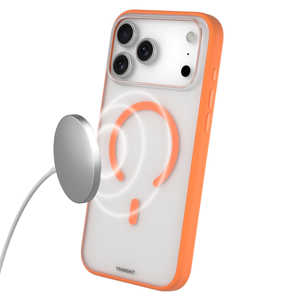 Youngkit Clear Serisi iPhone 17 Pro M-safe Şarj Özellikli Telefon Kılıfı