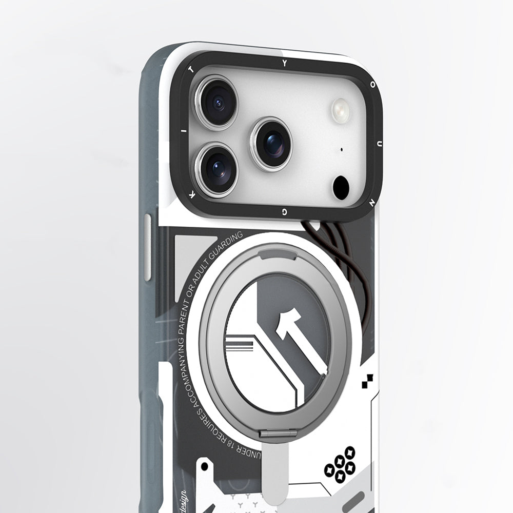 Youngkit Starship Serisi iPhone 17 Pro M-safe Şarj Özellikli Telefon Kılıfı