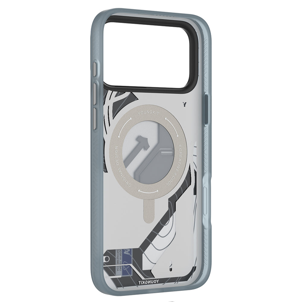 Youngkit Starship Serisi iPhone 17 Pro M-safe Şarj Özellikli Telefon Kılıfı