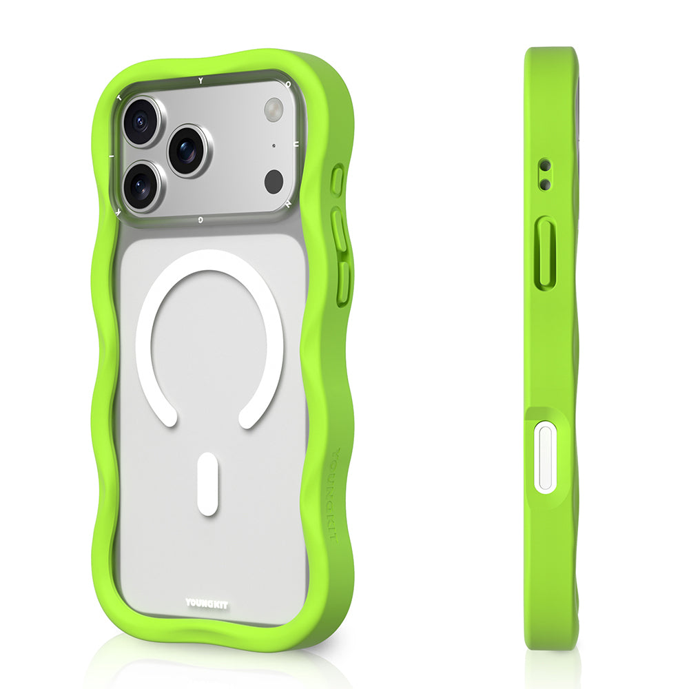 Youngkit Wave Matte Serisi iPhone 17 Pro Kılıf M-safe Şarj Özellikli Kılıf