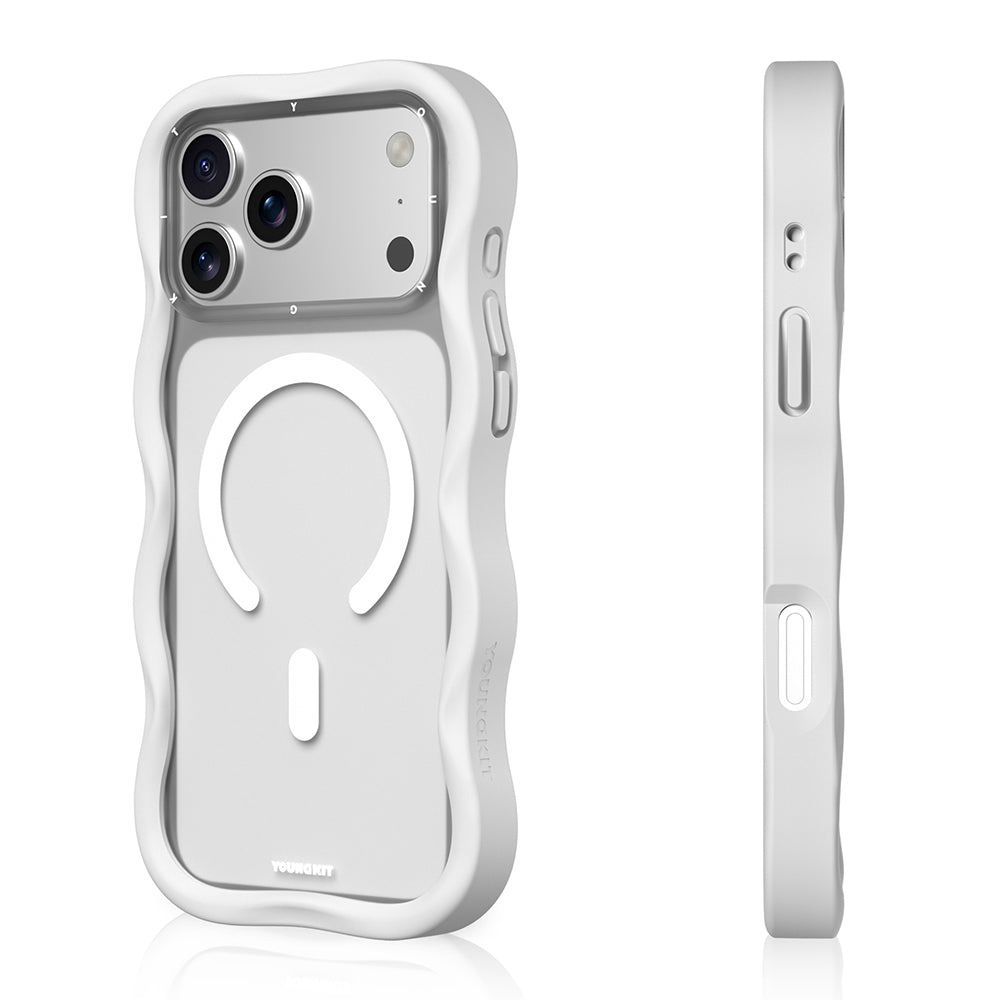 Youngkit Wave Matte Serisi iPhone 17 Pro Kılıf M-safe Şarj Özellikli Kılıf