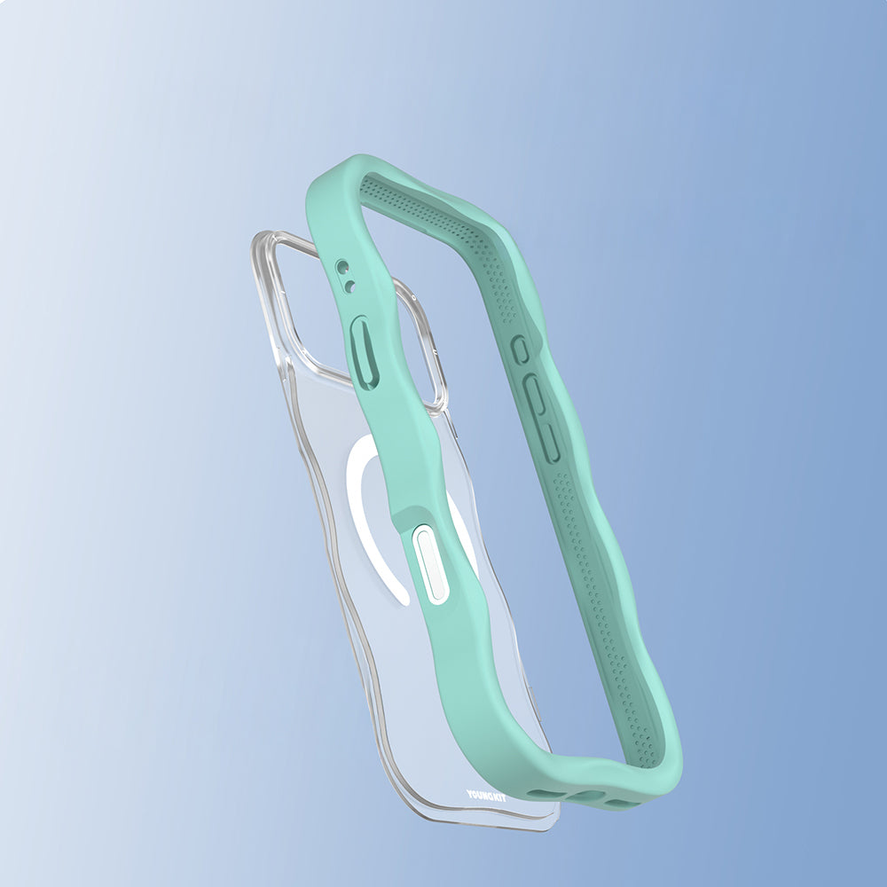 Youngkit Wave Matte Serisi iPhone 17 Pro Kılıf M-safe Şarj Özellikli Kılıf