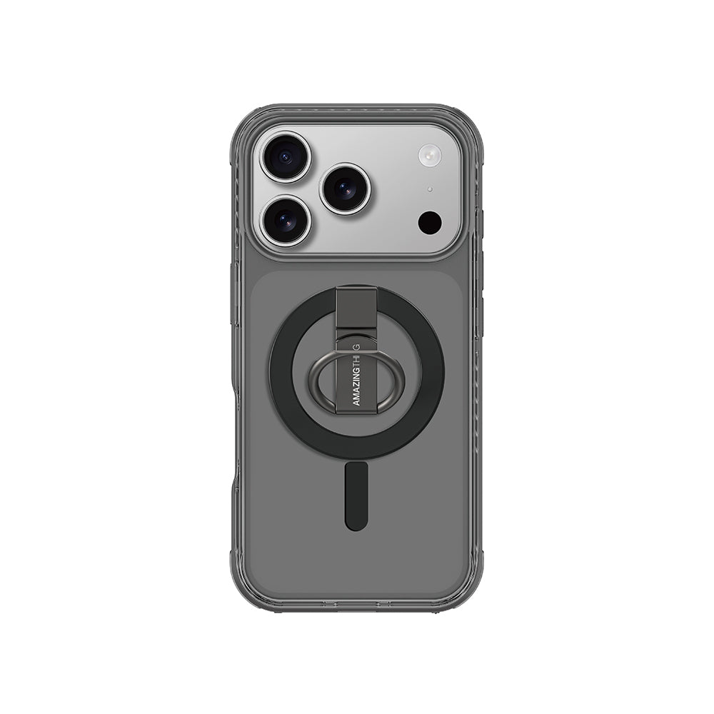 Amazingthing Titan Pro Serisi iPhone 17 Pro M-safe Şarj Özellikli Yüzük Standlı Kılıf