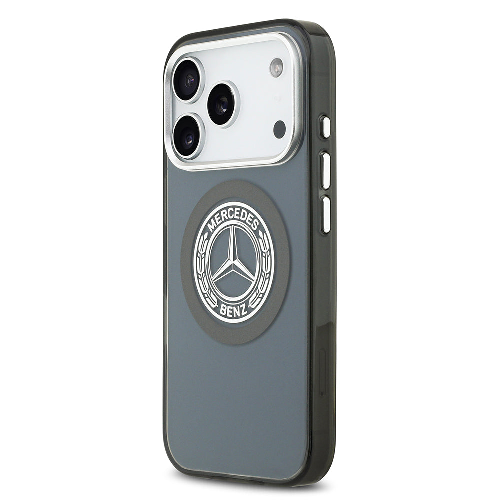 Mercedes Benz iPhone 17 Pro Orjinal Lisanslı M-safe Şarj Özellikli Çift Katmanlı PC Nostaljik Yıldız Dizayn Kılıf