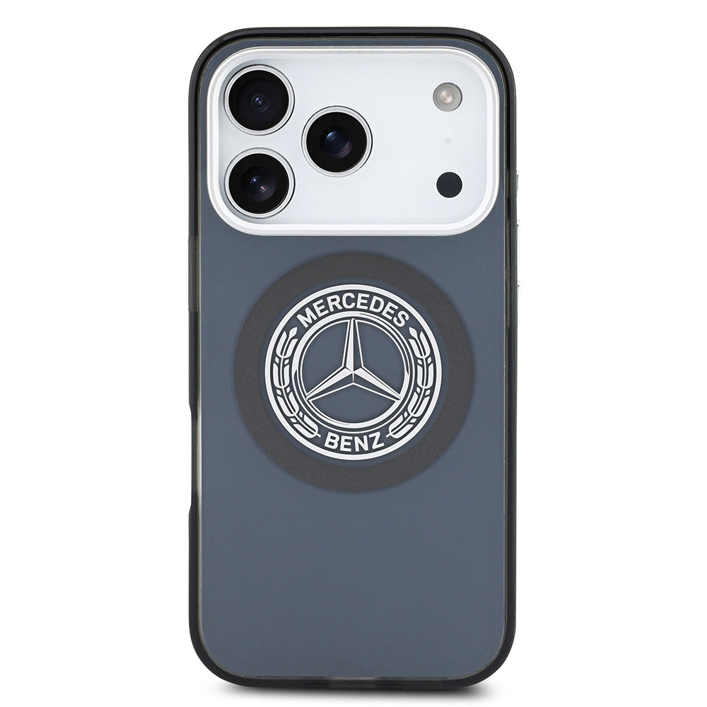 Mercedes Benz iPhone 17 Pro Orjinal Lisanslı M-safe Şarj Özellikli Çift Katmanlı PC Nostaljik Yıldız Dizayn Kılıf