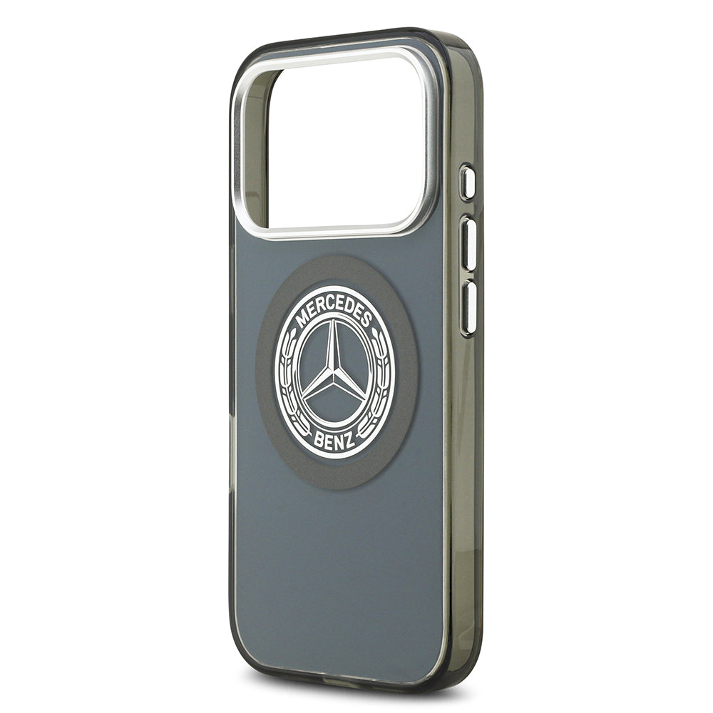 Mercedes Benz iPhone 17 Pro Orjinal Lisanslı M-safe Şarj Özellikli Çift Katmanlı PC Nostaljik Yıldız Dizayn Kılıf