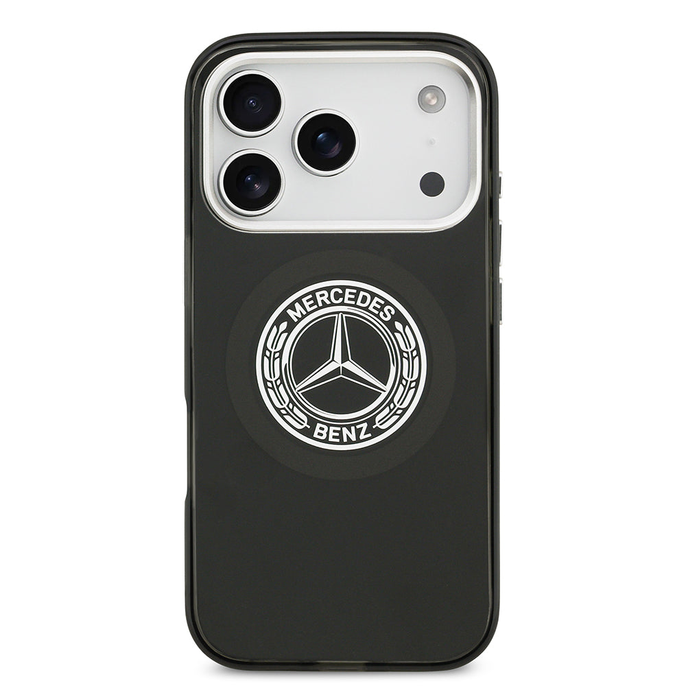 Mercedes Benz iPhone 17 Pro Orjinal Lisanslı M-safe Şarj Özellikli Çift Katmanlı PC Nostaljik Yıldız Dizayn Kılıf