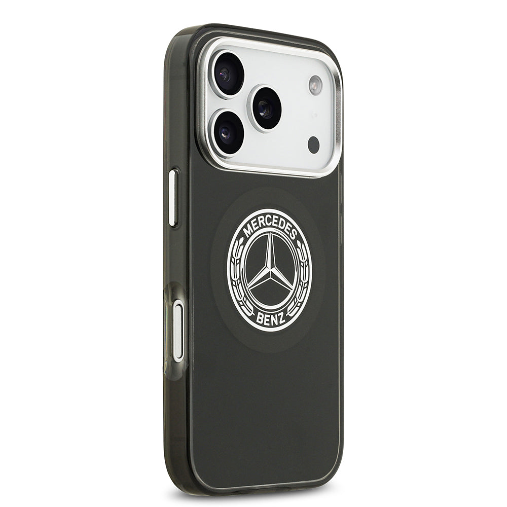 Mercedes Benz iPhone 17 Pro Orjinal Lisanslı M-safe Şarj Özellikli Çift Katmanlı PC Nostaljik Yıldız Dizayn Kılıf