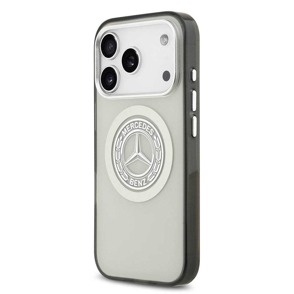 Mercedes Benz iPhone 17 Pro Orjinal Lisanslı M-safe Şarj Özellikli Çift Katmanlı PC Nostaljik Yıldız Dizayn Kılıf