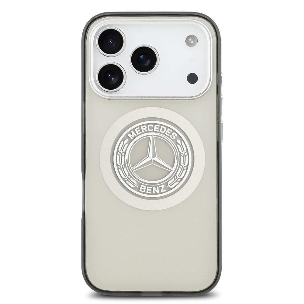 Mercedes Benz iPhone 17 Pro Orjinal Lisanslı M-safe Şarj Özellikli Çift Katmanlı PC Nostaljik Yıldız Dizayn Kılıf