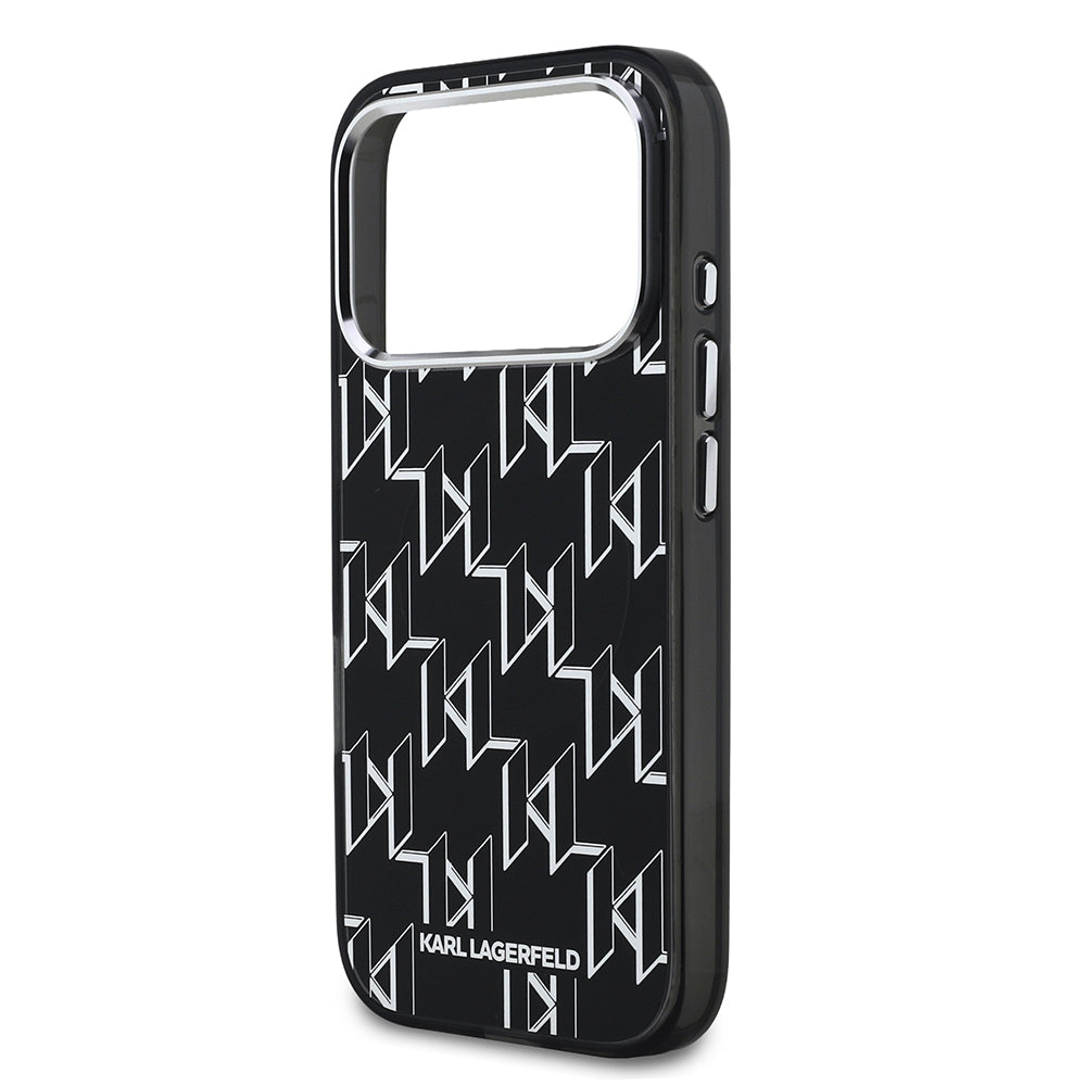 Karl Lagerfeld iPhone 17 Pro Orjinal Lisanslı M-safe Şarj Özellikli IML Baskılı Monogram Dizayn Kılıf