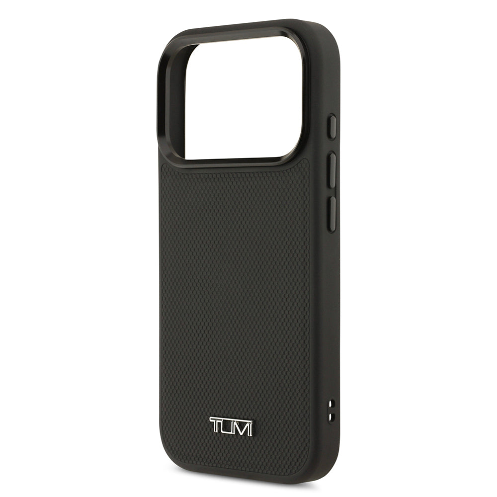 TUMI iPhone 17 Pro M-safe Şarj Özellikli Deri Noktalı Dizayn Telefon Kılıfı