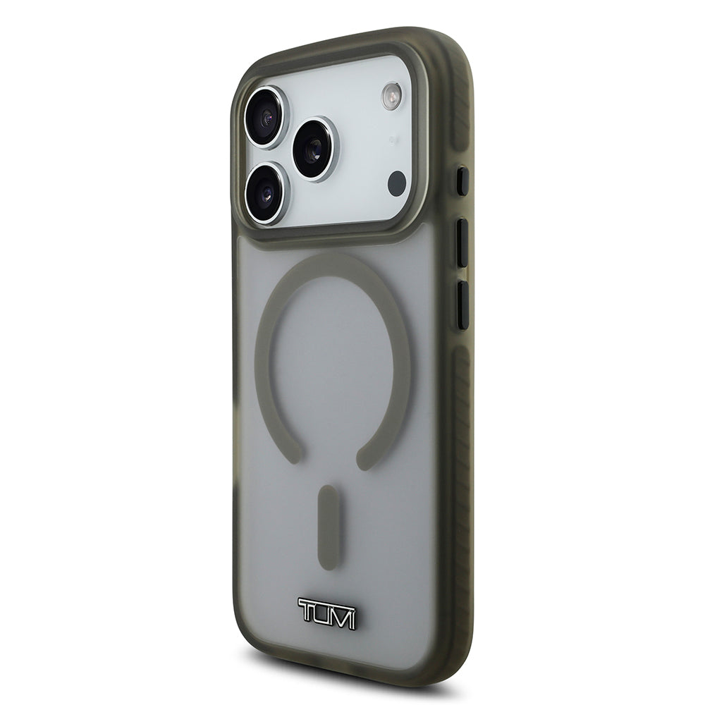 TUMI iPhone 17 Pro Orjinal Lisanslı M-safe Şarj Özellikli Buzlu Transparan Telefon Kılıfı