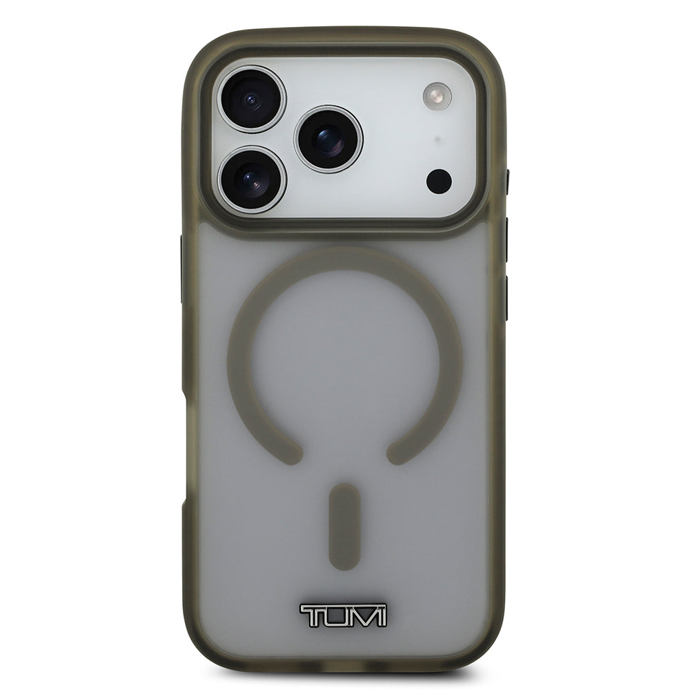 TUMI iPhone 17 Pro Orjinal Lisanslı M-safe Şarj Özellikli Buzlu Transparan Telefon Kılıfı