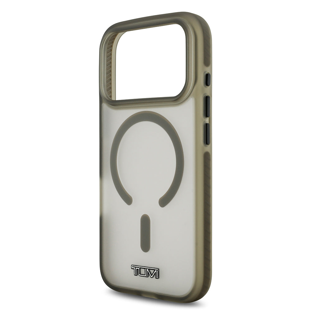 TUMI iPhone 17 Pro Orjinal Lisanslı M-safe Şarj Özellikli Buzlu Transparan Telefon Kılıfı