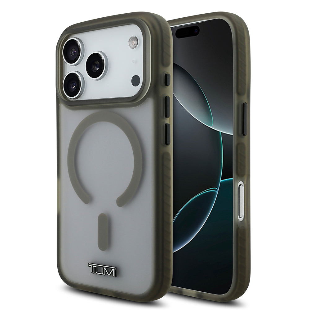 TUMI iPhone 17 Pro Orjinal Lisanslı M-safe Şarj Özellikli Buzlu Transparan Telefon Kılıfı