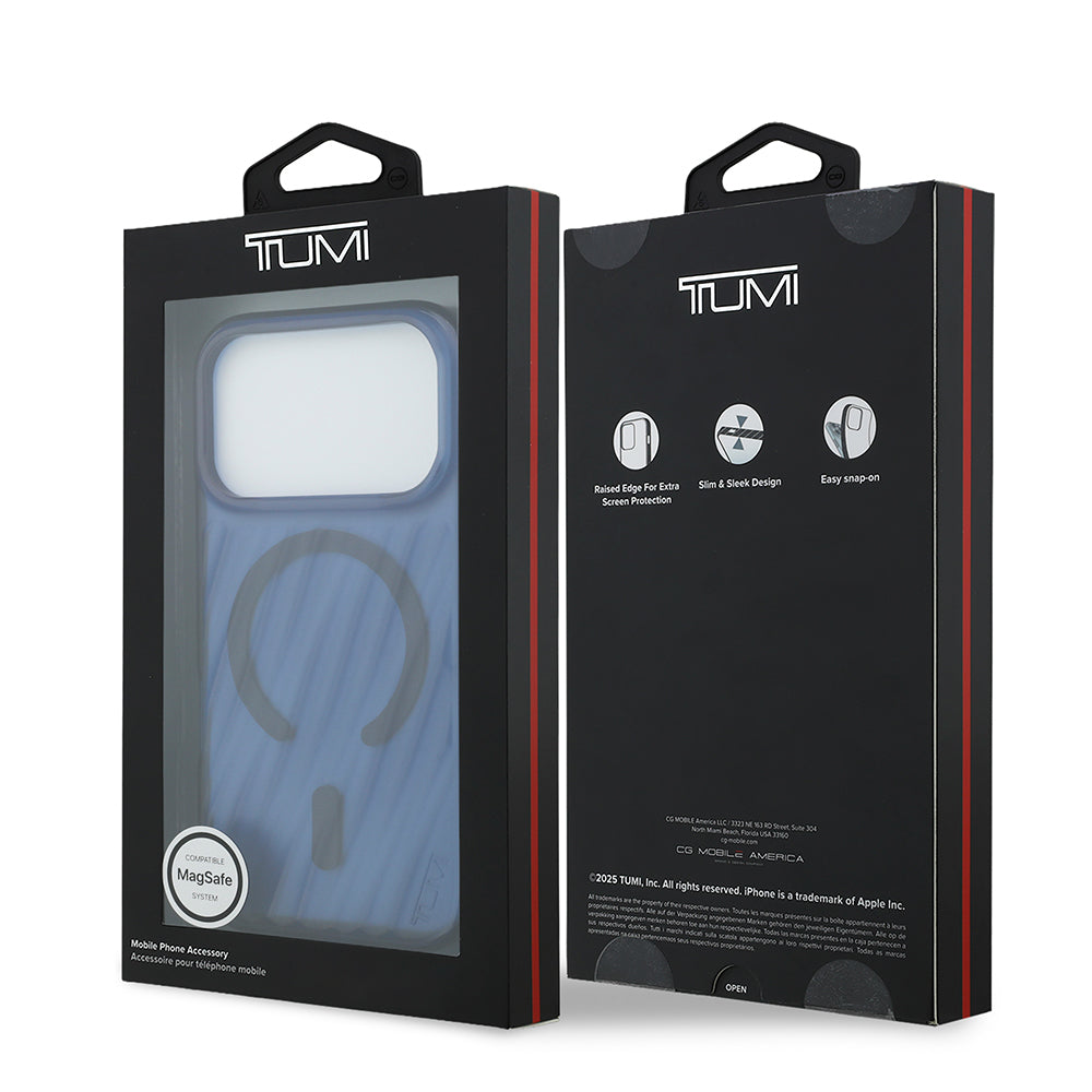 TUMI iPhone 17 Pro Orjinal Lisanslı M-safe Şarj Özellikli Transparan Telefon Kılıfı