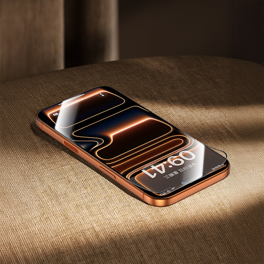 Benks Glass Warrior 2.0 EZFita iPhone 17 Pro Max Safir Cam Ekran Koruyucu + Kolay Uygulama Aparatı